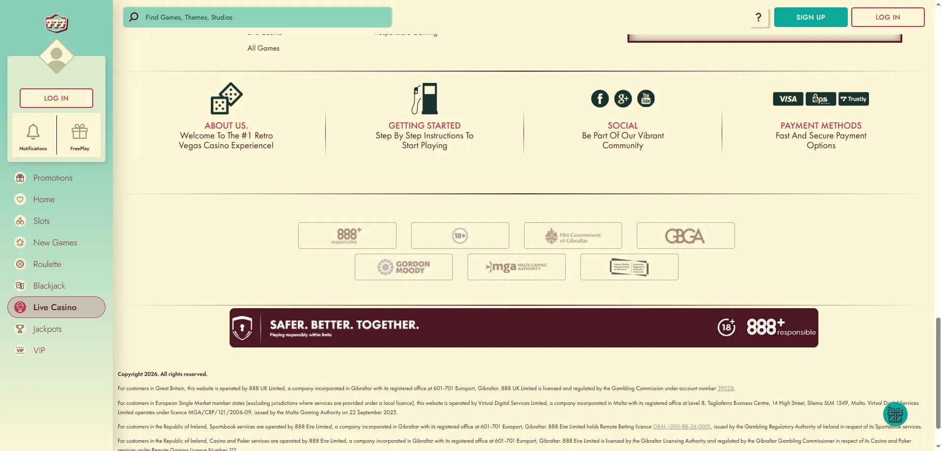 777 Casino payment methods — Visa, Skrill, PayPal and more
