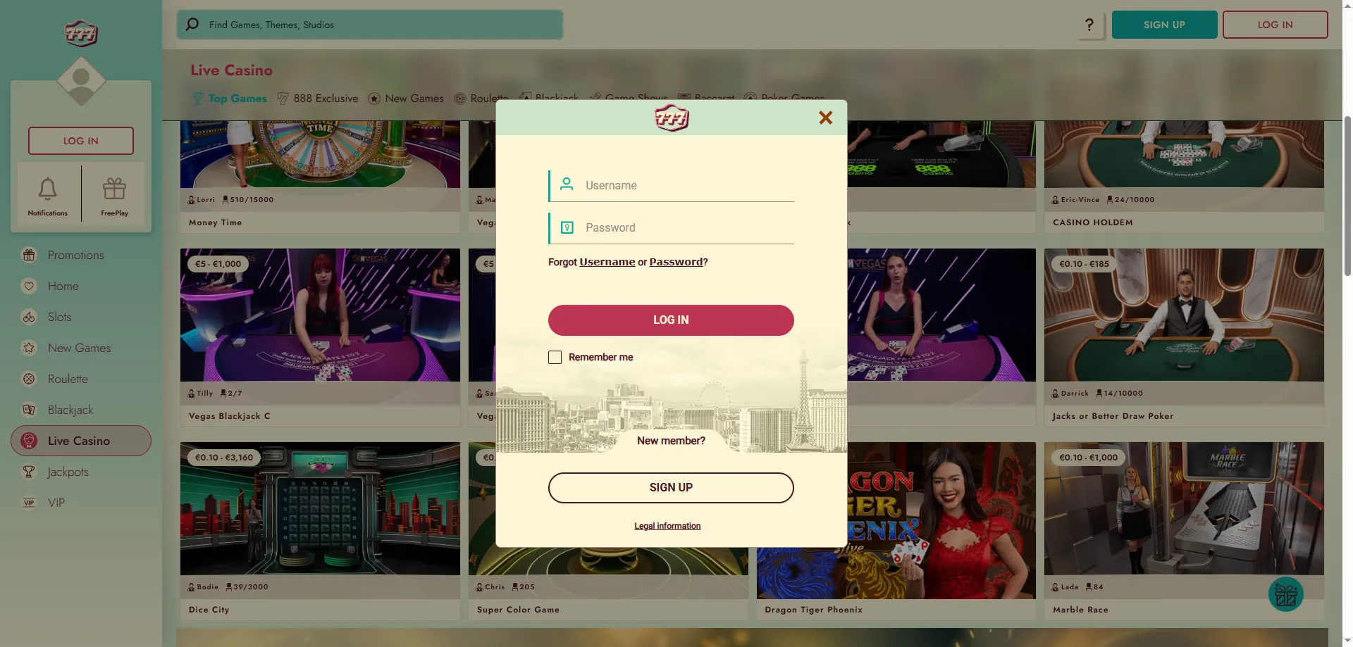 777 Casino account login — secure and regulated platform